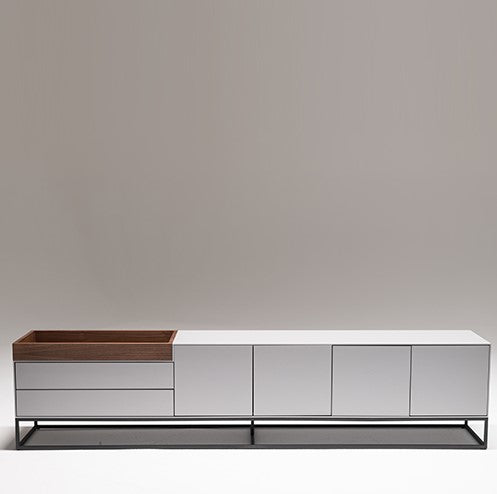 Box TV Ünitesi – Açık Gri Ceviz 220cm