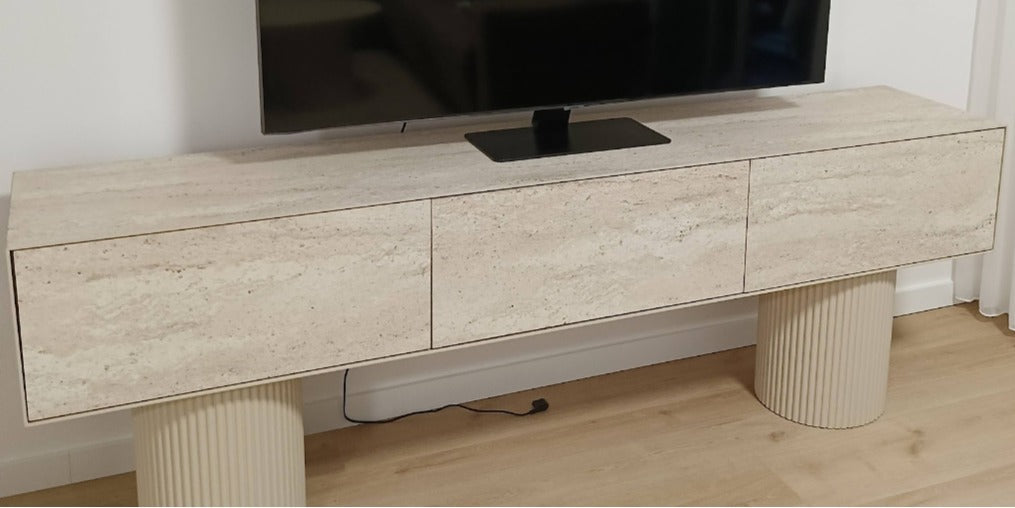Angel TV Ünitesi 220cm Traverten HPL – 5. ürün görseli