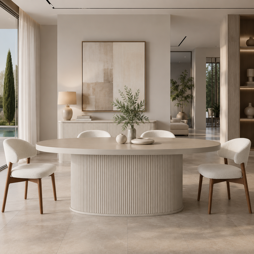 Datca Yemek Masası - Platin 3 MDF