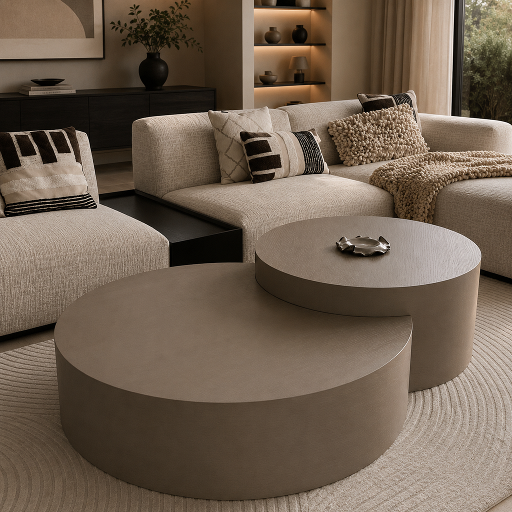 Arizona Sehpa – İkili Set, Platin 3 Meşe