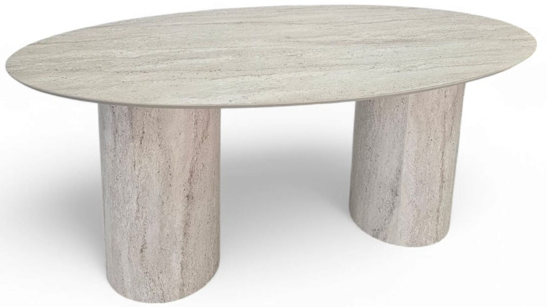 Bergamo Yemek Masası 160x100 Como Ayak Traverten HPL – 4. ürün görseli