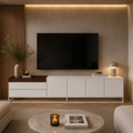 Box TV Ünitesi – Beyaz Ceviz 220cm