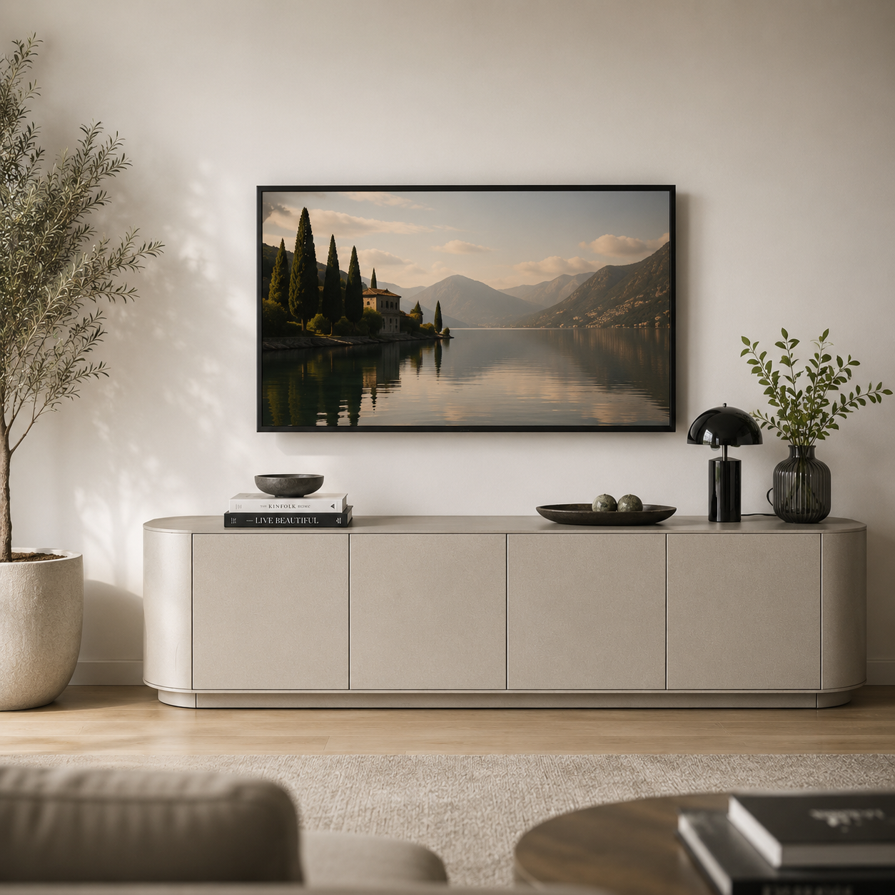 Elips TV Ünitesi – Platin 3 Meşe