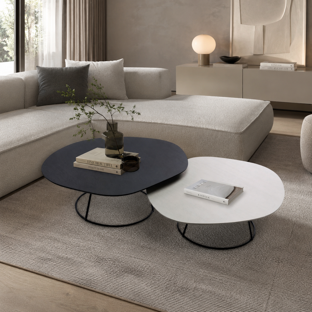 Emorphy Sehpa – İkili Set, Siyah Meşe