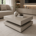 Hamburger Sehpa – 80x80, Platin 3 Meşe