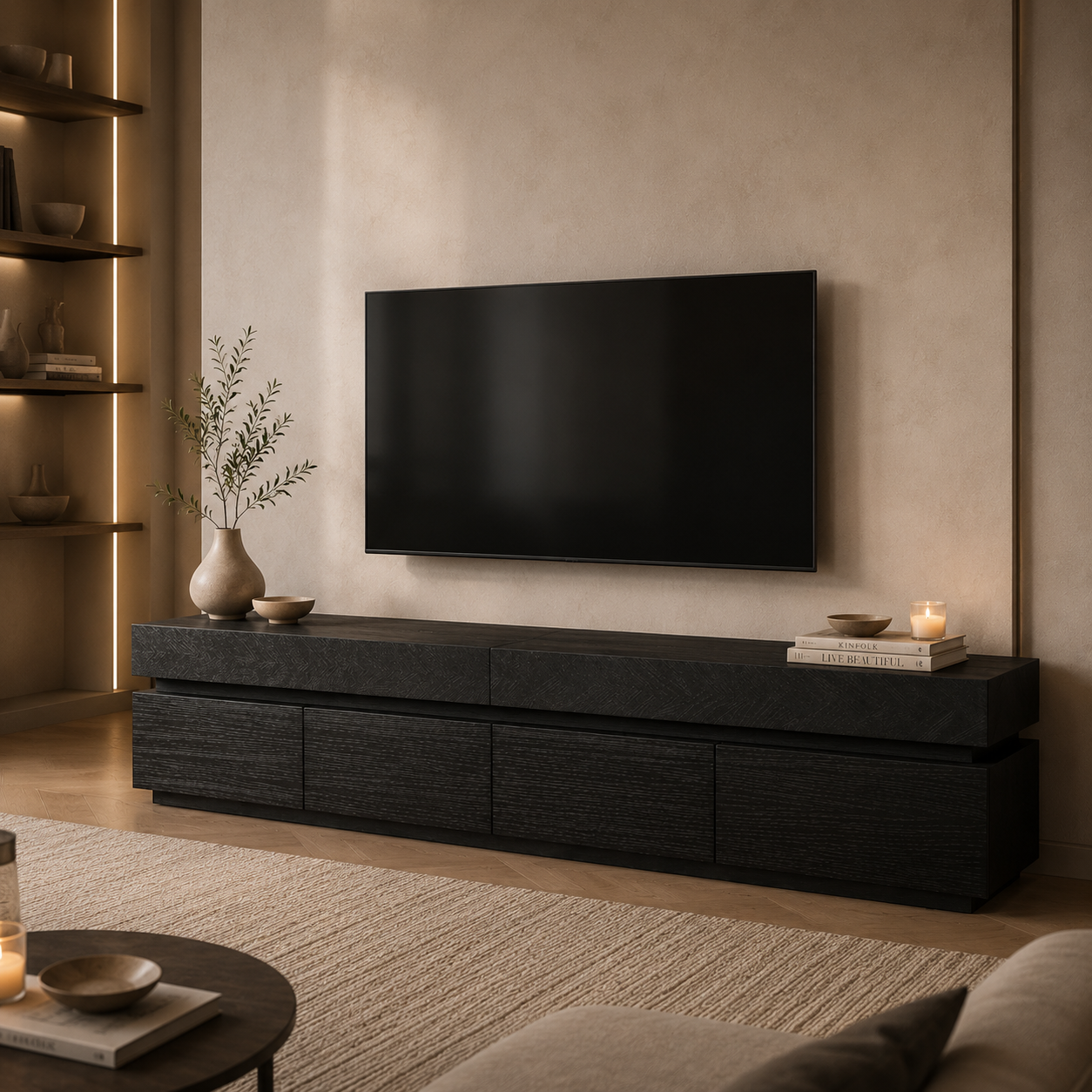 Hamburg TV Ünitesi – Siyah Meşe