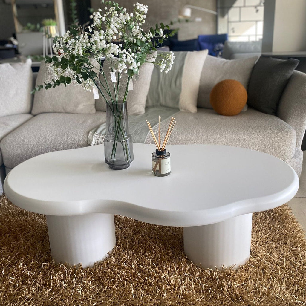 Mini Organic Sehpa – Beyaz MDF