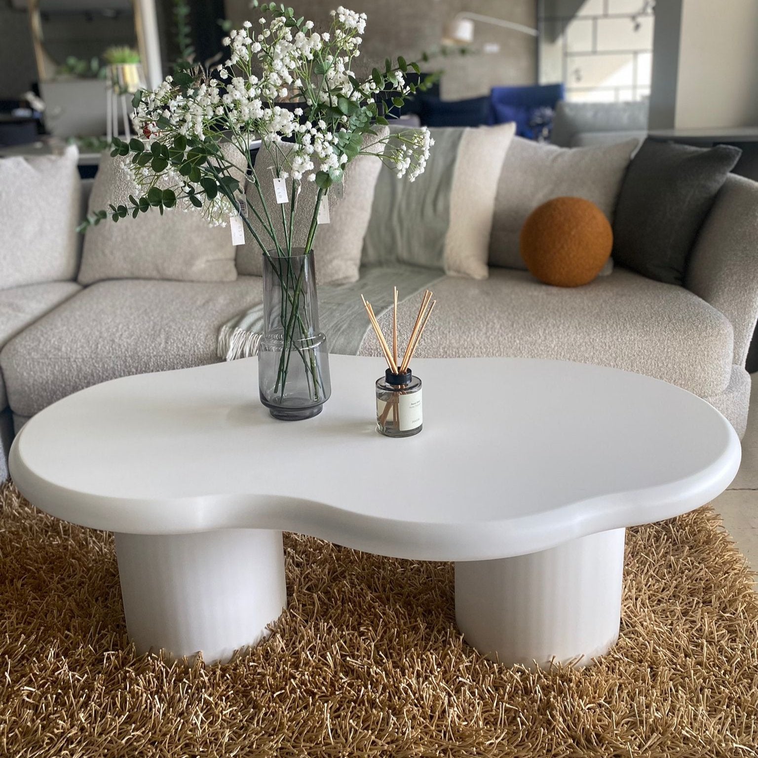 Mini Organic Sehpa – Beyaz MDF