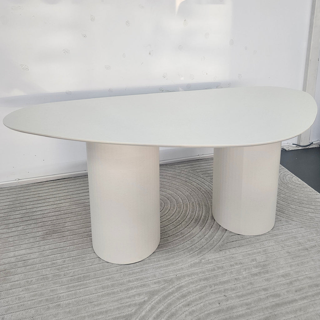 Stone Yemek Masası – Como Ayak, Bej Meşe