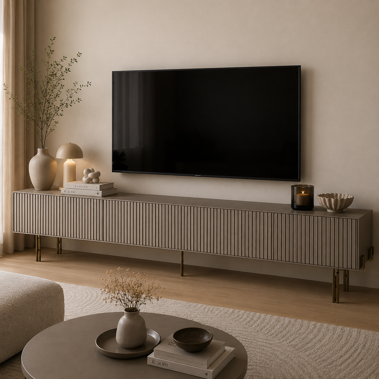 Strip TV Ünitesi – Platin 3 Meşe