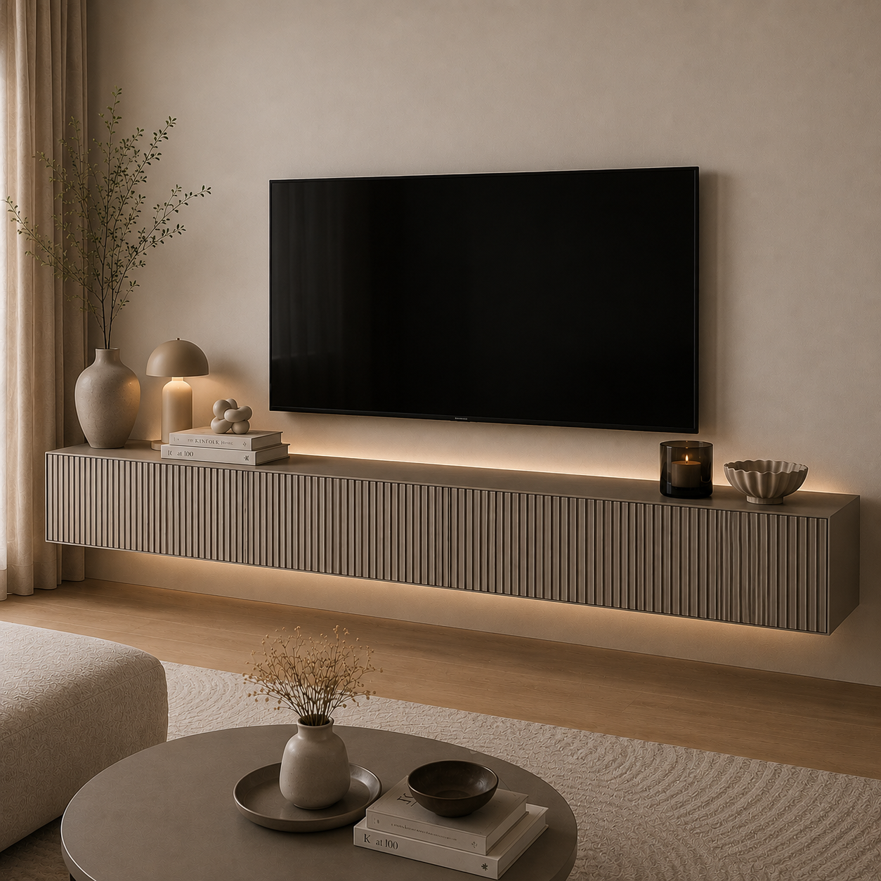 Strip TV Ünitesi – Platin 3 Meşe